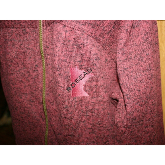 RENEGADE CLUB WOMEN'S HOODIE JACKET SZ XL LS ZIP FRONT BURGANDY NWOT - Picture 4 of 7